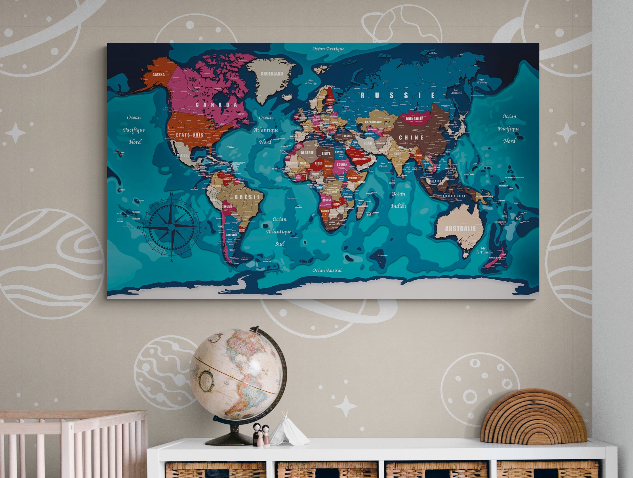Carte du monde N°2.2