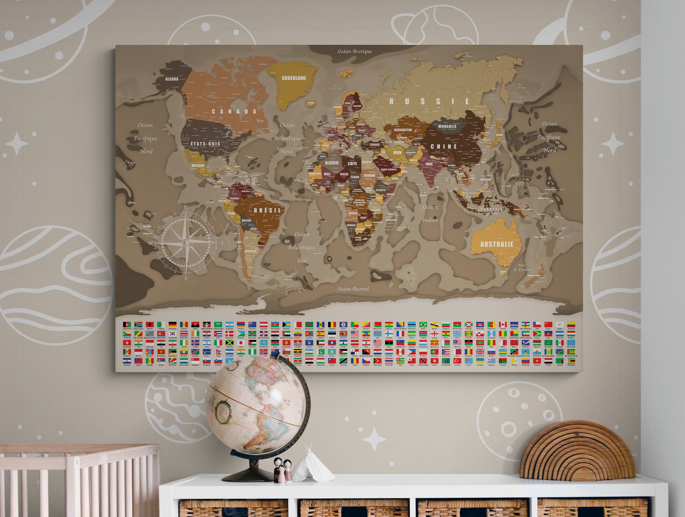 Carte du monde N°7.1