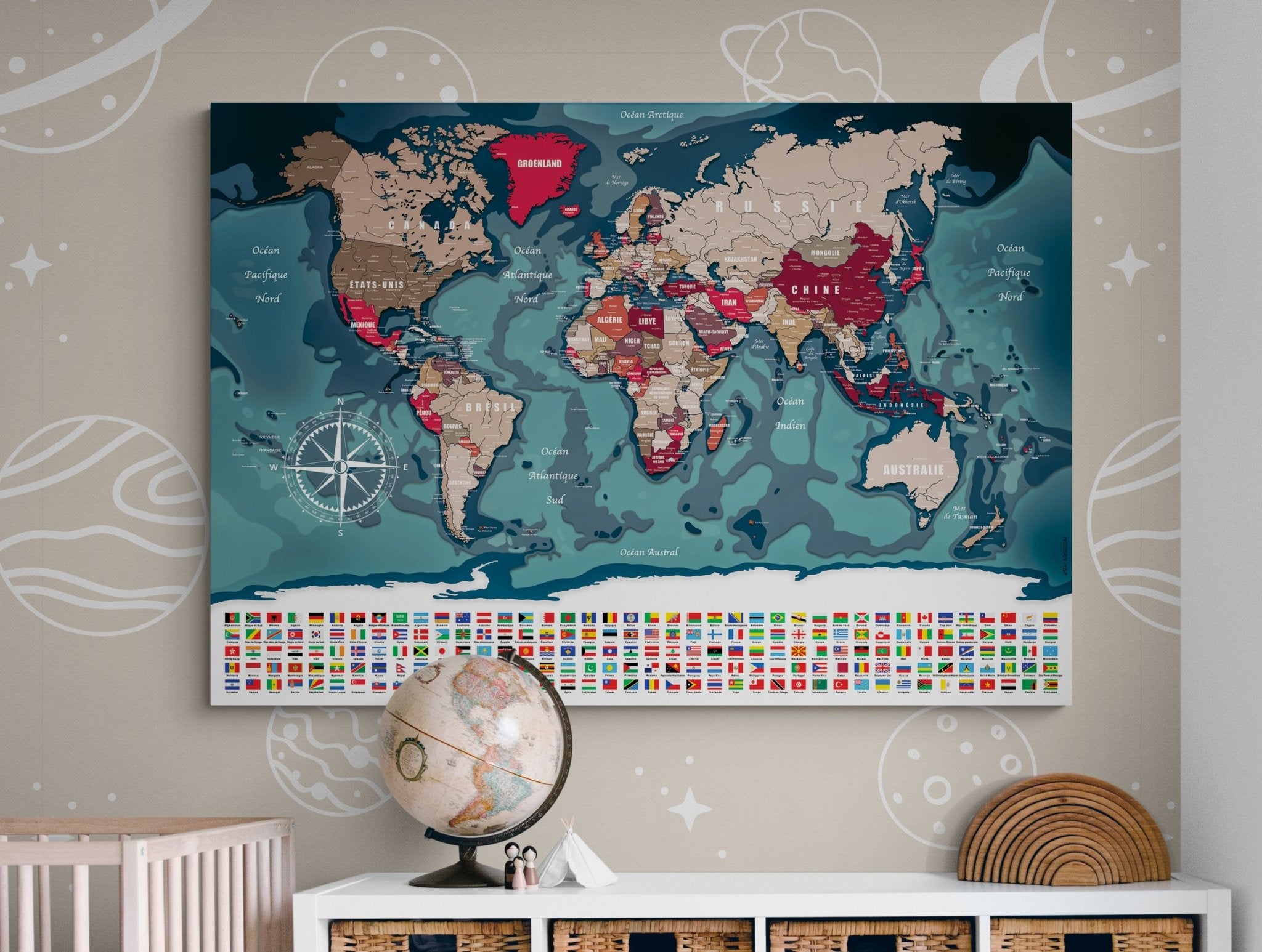 Planisphère mural XL - world - maps