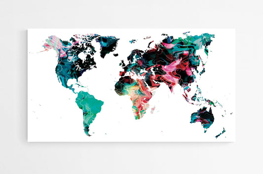 Planisphère vierge Géant - Modern - map