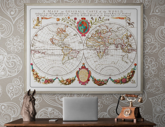 Old World Map by Richard Blome