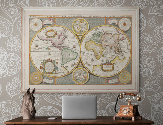 Jodocus Hondius World Map