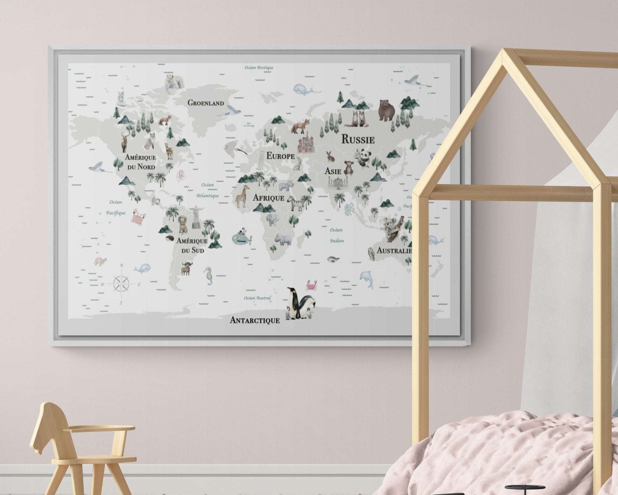 Carte du monde décorative - world-maps