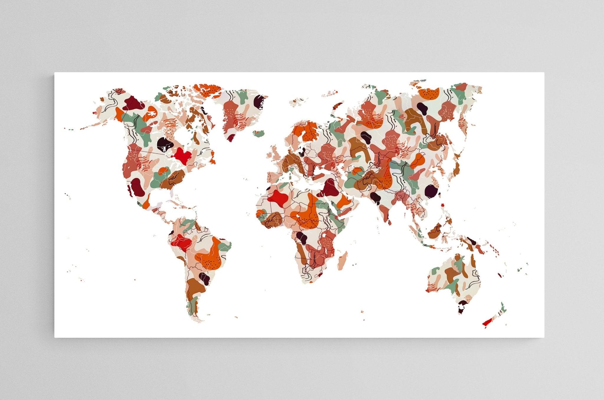 Carte originale monde vierge - world-maps