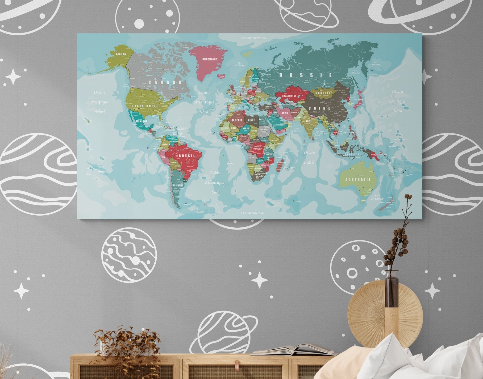 Déco carte monde - world-maps