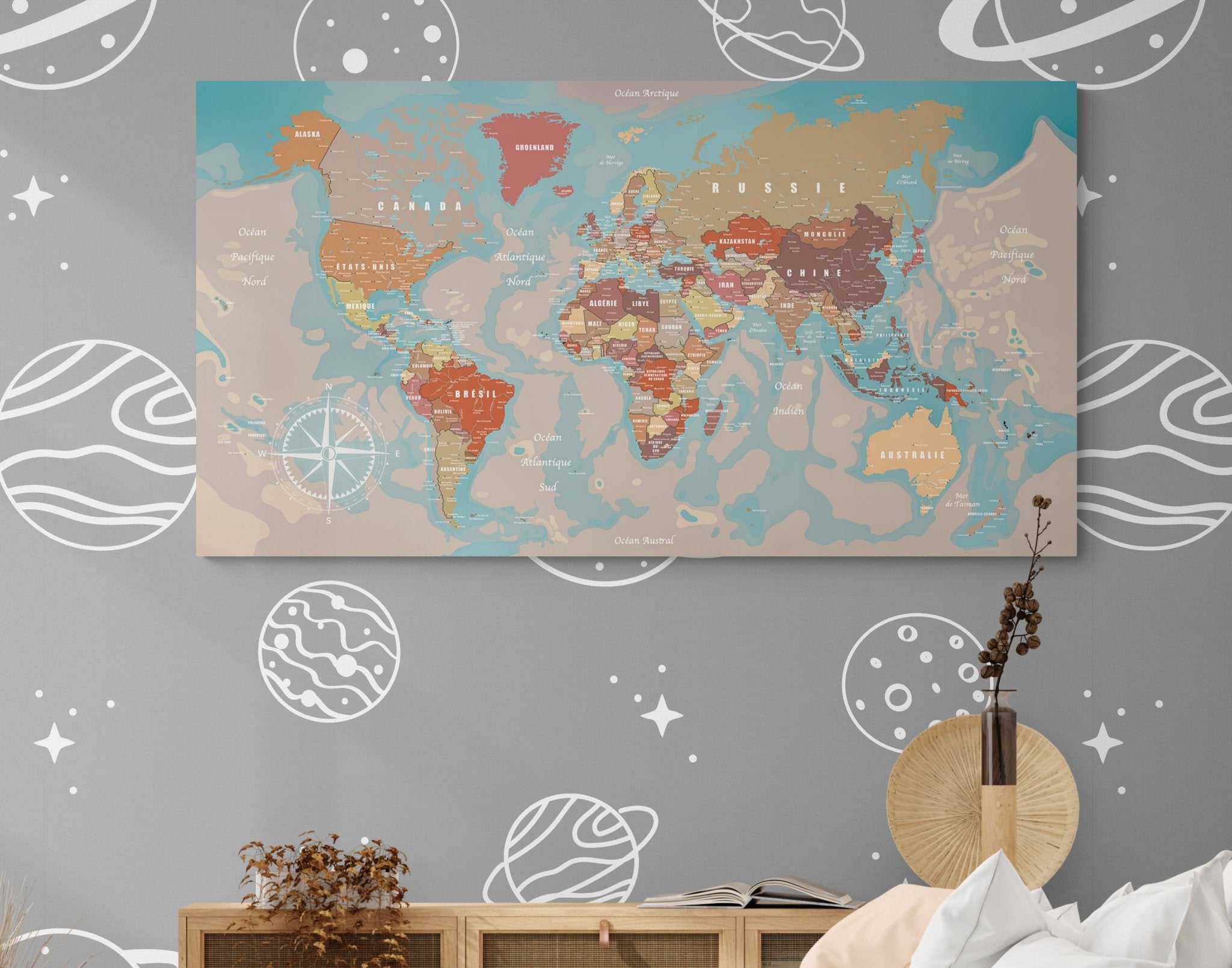 Déco carte monde Design - world-maps