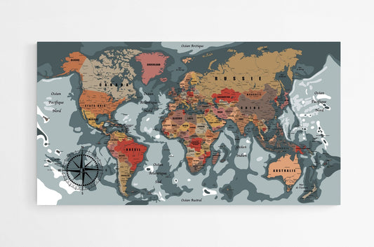 Grand Planisphère déco - world-maps