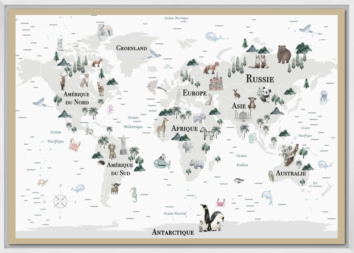 Grande carte monde - world-maps