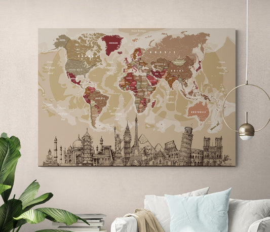 Grande carte mondiale - world-maps