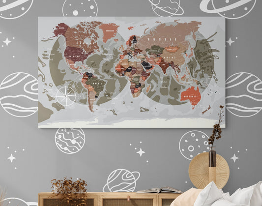 Map monde détaillée en français - world-maps