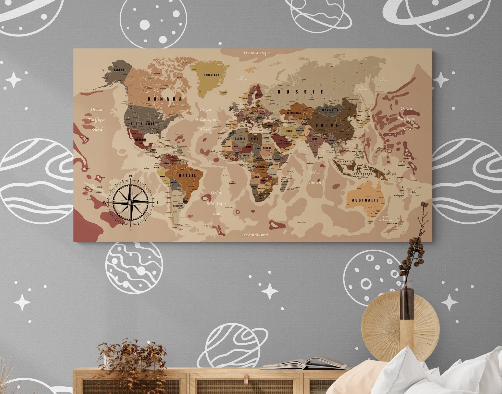 Map monde pays en français - world-maps