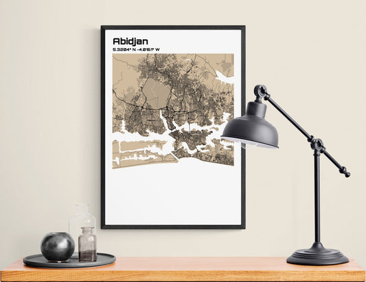 Plan d'Abidjan - world-maps