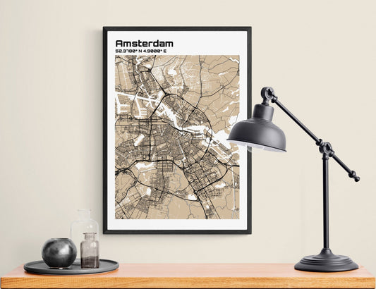 Plan d'Amsterdam - world-maps