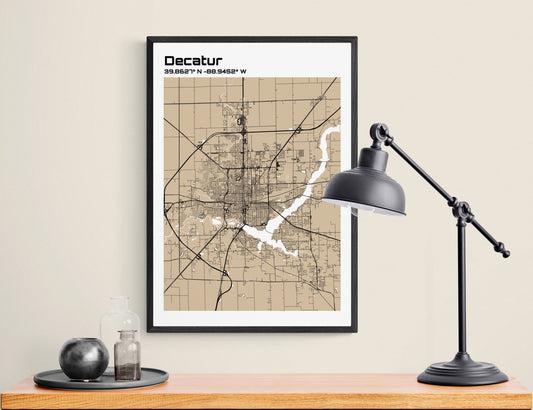 Plan de Decatur - world-maps