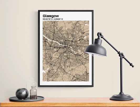 Plan de Glasgow - world-maps
