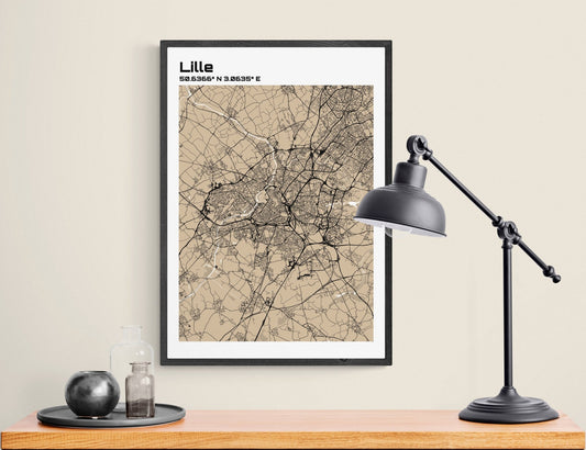 Plan de lille - world-maps