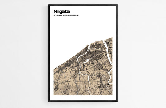 Plan de Niigata - world-maps
