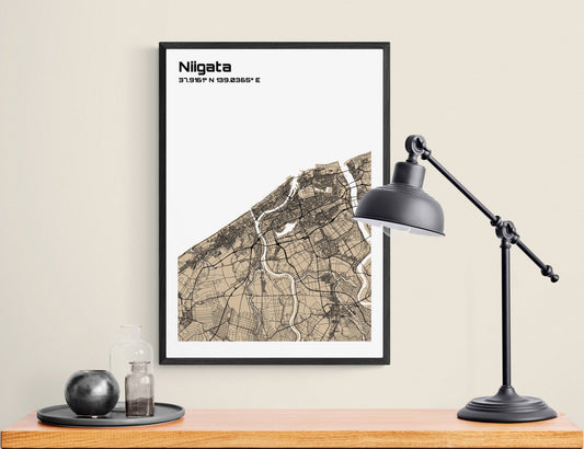 Plan de Niigata - world-maps