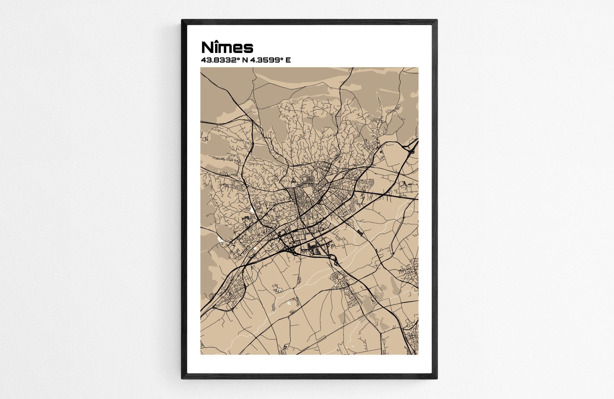 Plan de Nîmes - world-maps