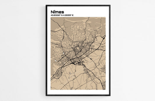 Plan de Nîmes - world-maps