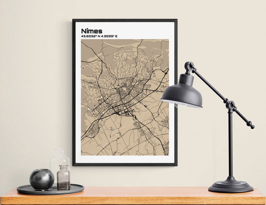 Plan de Nîmes - world-maps