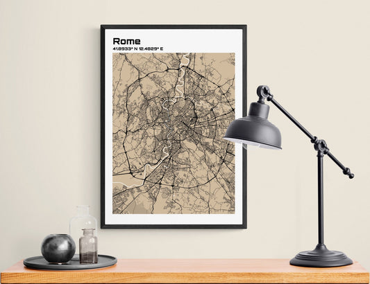 Plan de Rome - world-maps