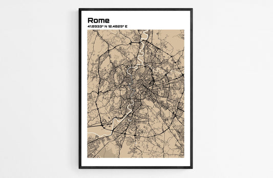 Plan de Rome - world-maps
