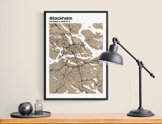 Plan de Stockholm - world-maps