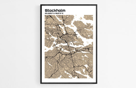 Plan de Stockholm - world-maps
