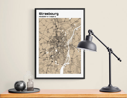 Plan de Strasbourg - world-maps