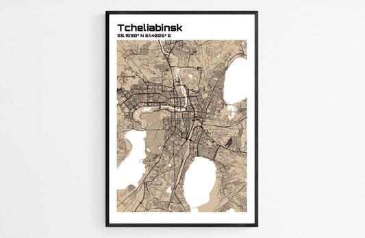 Plan de Tcheliabinsk - world-maps