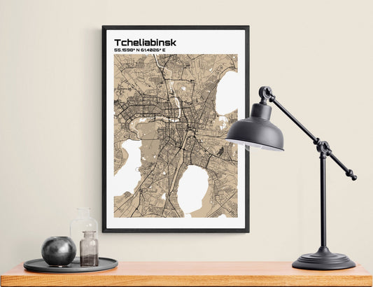 Plan de Tcheliabinsk - world-maps