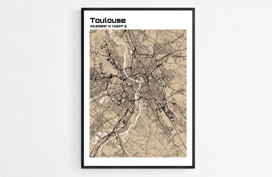 Plan de Toulouse - world-maps