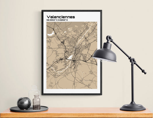 Plan de Valencienne - world-maps