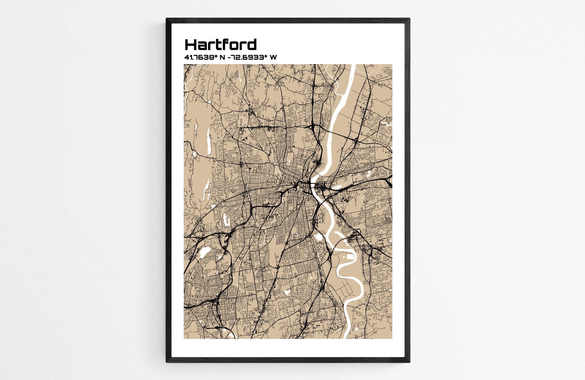 Plan d'Hartford - world-maps
