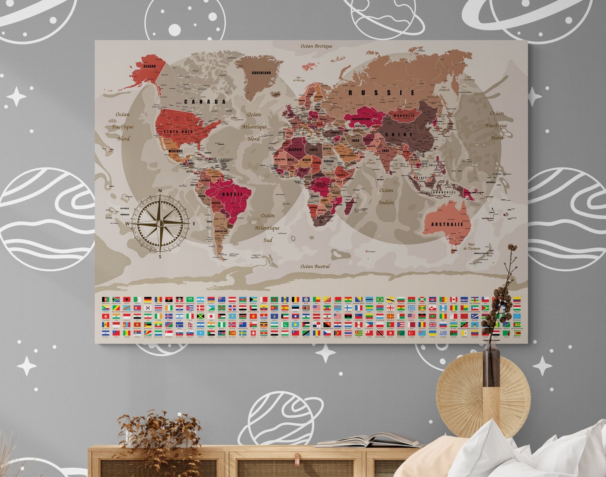 Planisphère modern 2022 - world-maps