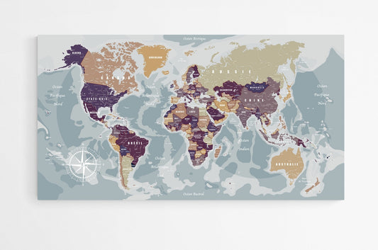 Planisphère monde - world-maps