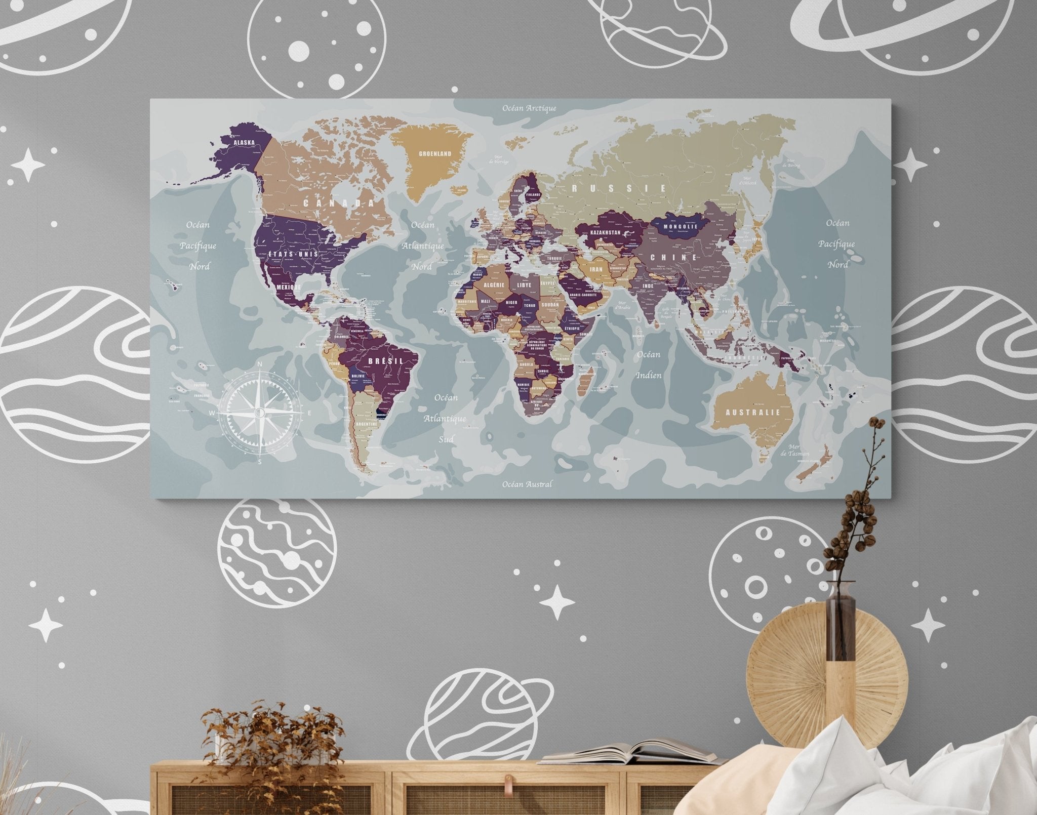 Planisphère monde - world-maps