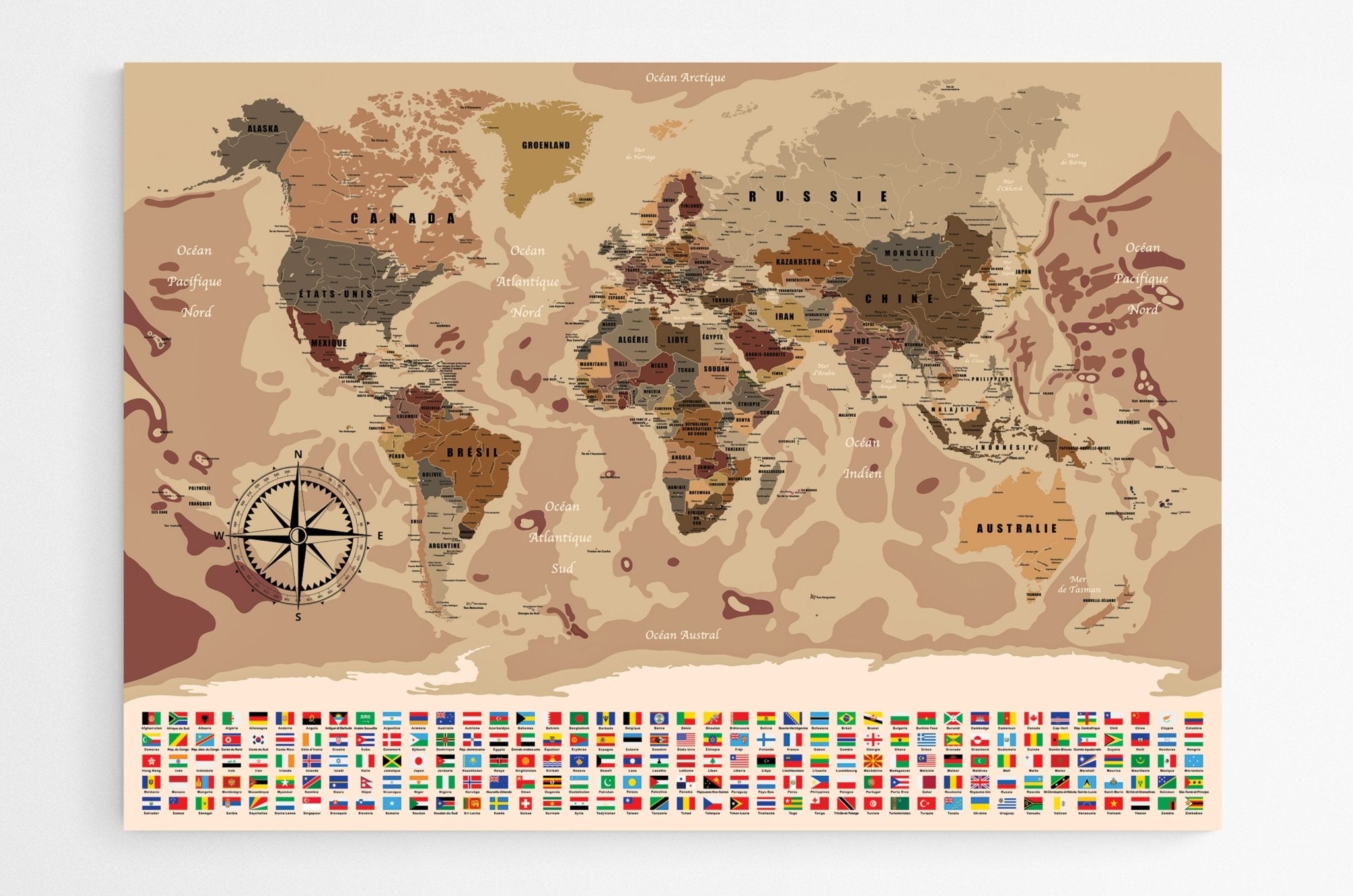 Planisphère monde XXL - world-maps