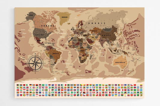 Planisphère monde XXL - world-maps