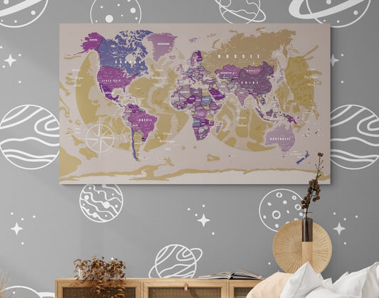 Planisphère mondial en français - world-maps