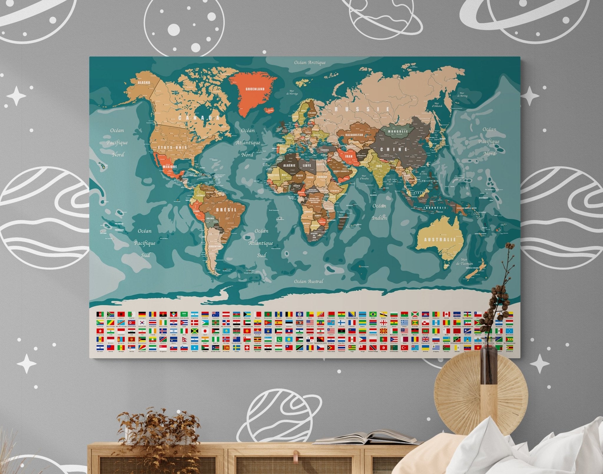 Planisphère Mondial XXL - world-maps