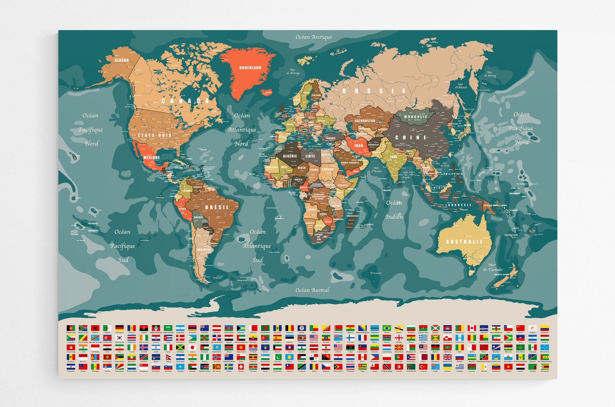 Planisphère Mondial XXL - world-maps