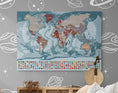 Bild in Galerie-Betrachter laden, Planisphère mural en français - world-maps
