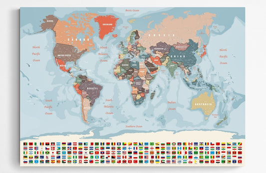 Planisphère mural Géant - world-maps