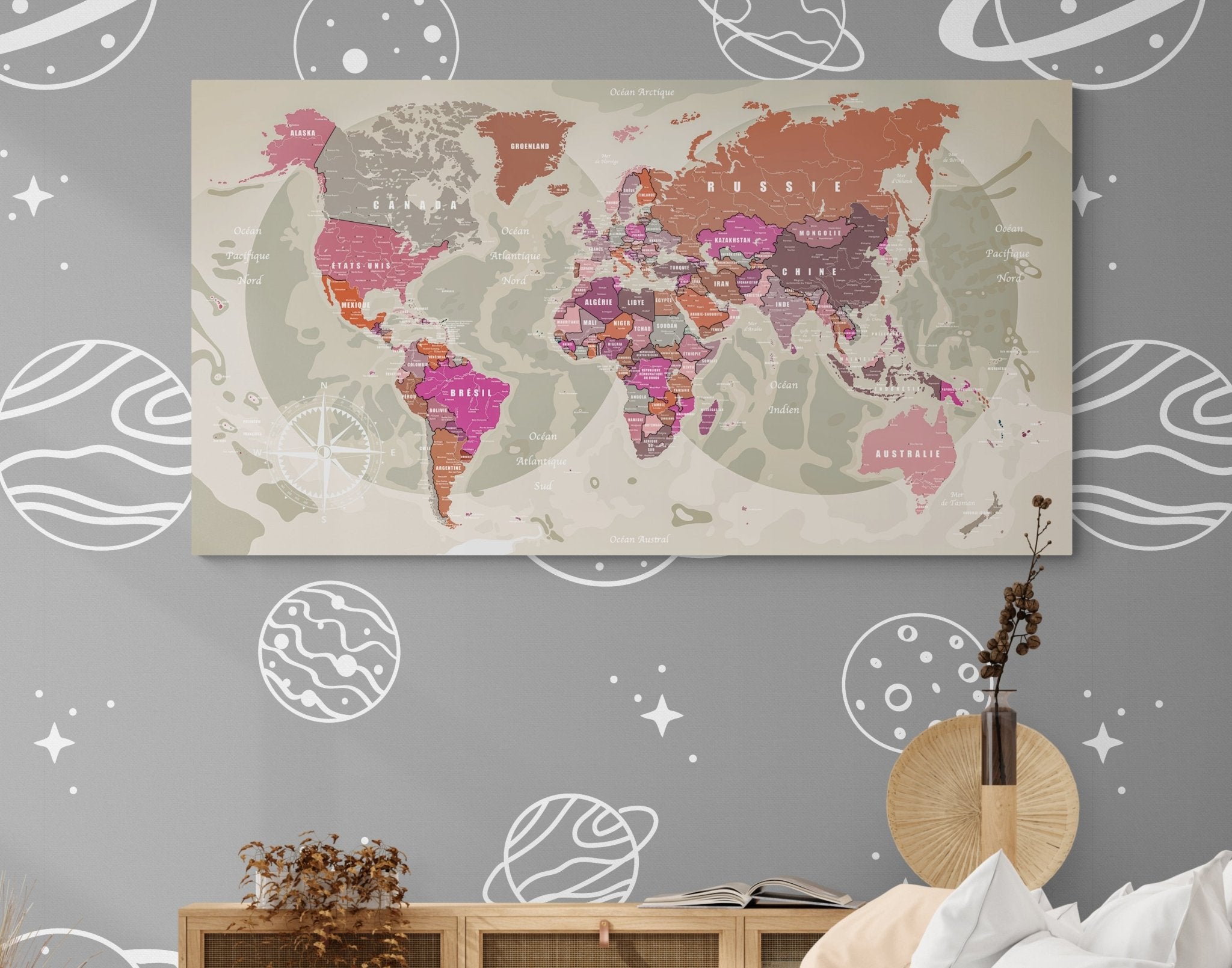 Planisphère mural XXL - world-maps