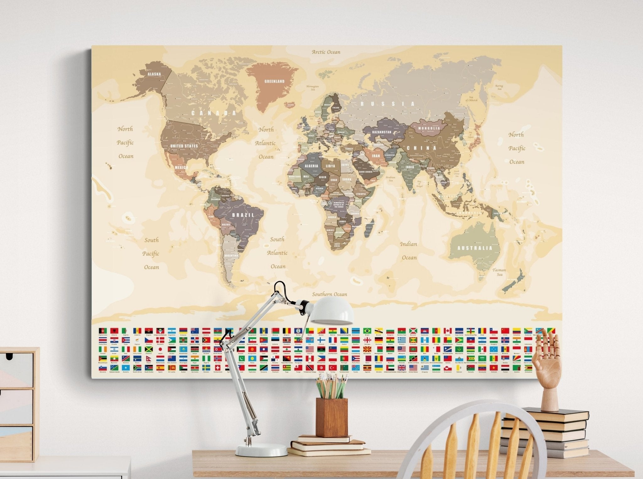 Planisphère terrestre XXL - world-maps