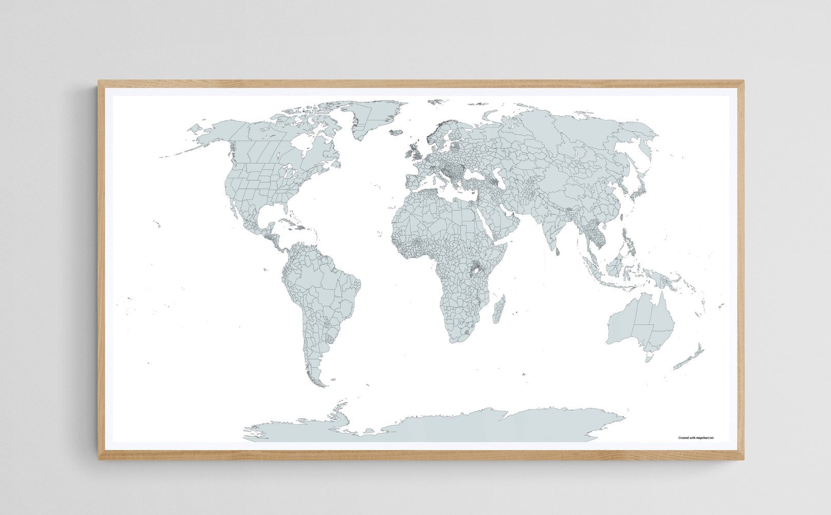 Planisphère vierge <br> Subdivision - world-maps