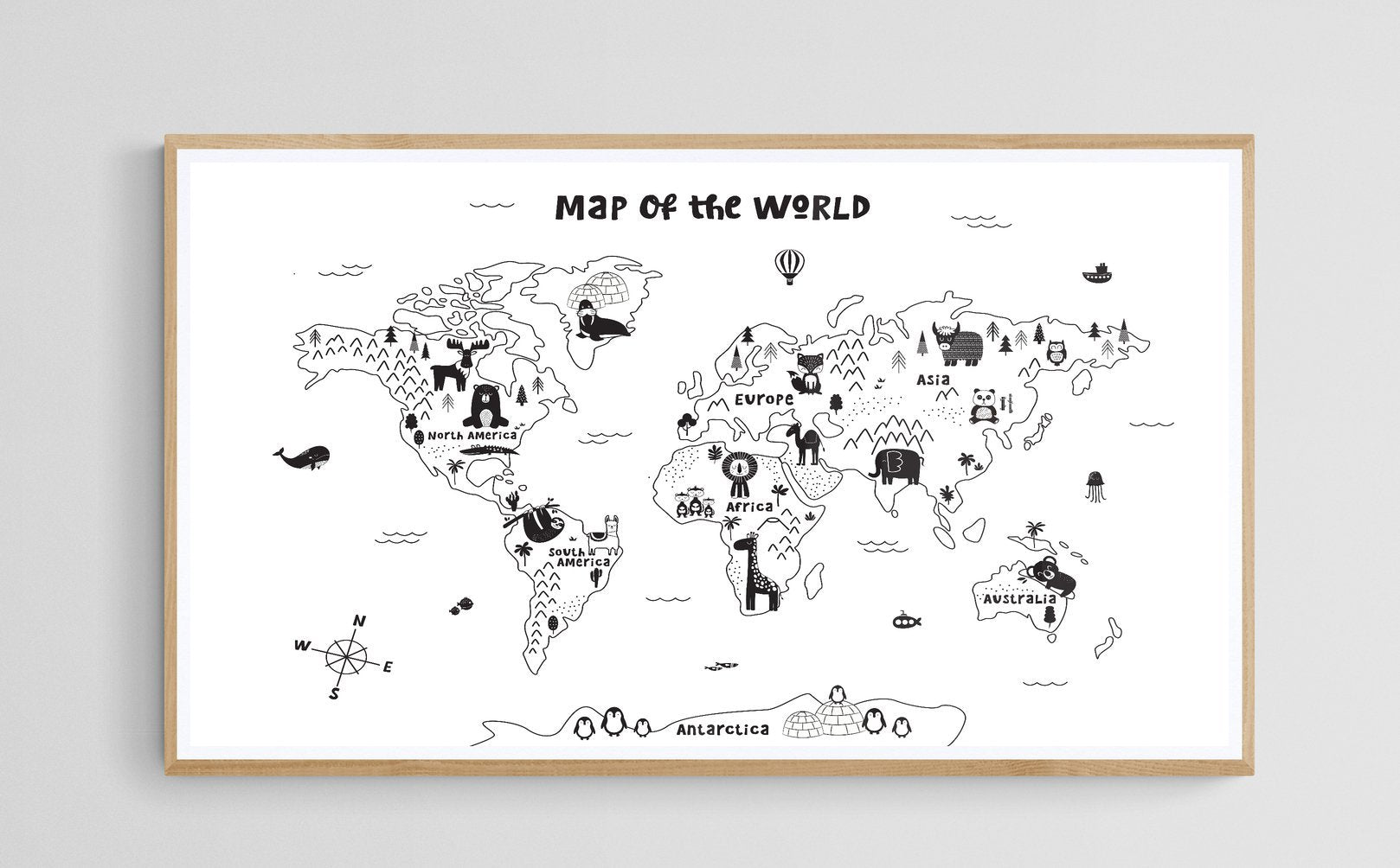 Planisphère vierge <br>à colorier - world-maps