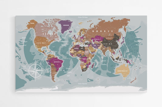 Planisphère XXL magnétique - world-maps